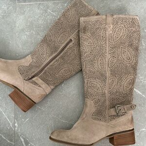 Women's Taupe Knee-High Boots